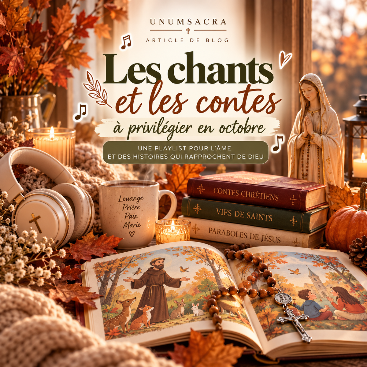 Chants et contes chrétiens pour le mois d’octobre