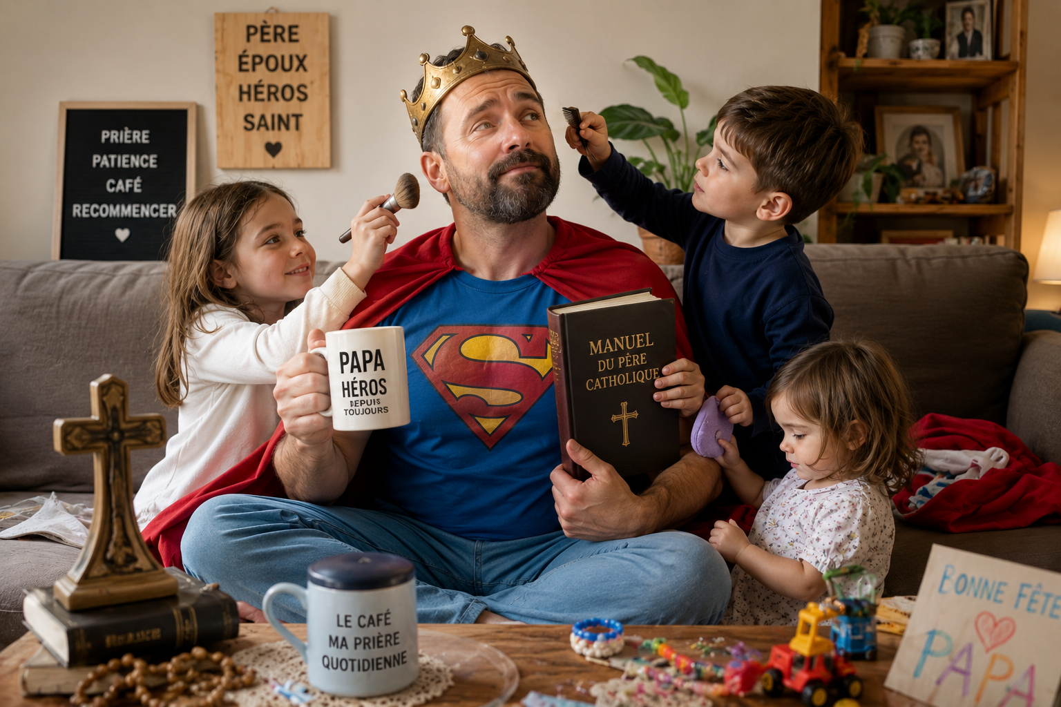 👨‍👧‍👦✨ Papa catholique : 10 signes que tu as un héros à la maison