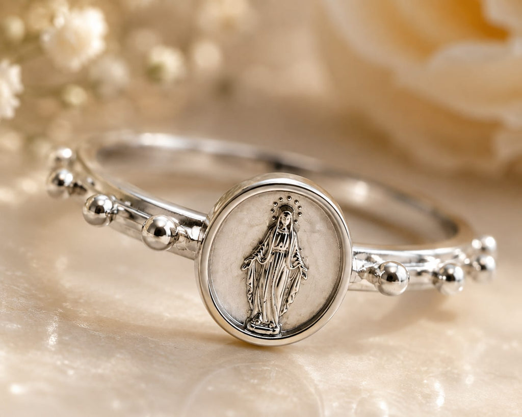 Bague Chapelet de Poche Médaille Miraculeuse
