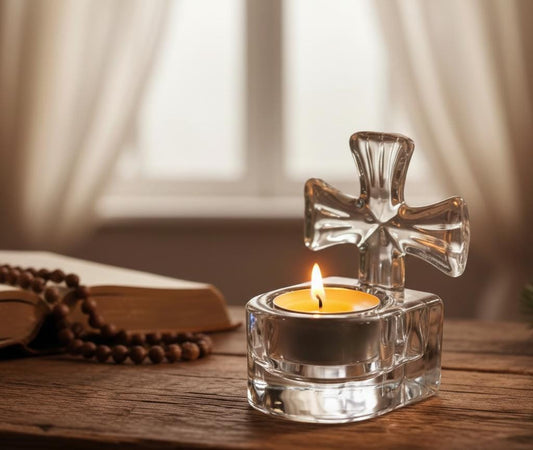 Porte-Bougie de Prière – Une Lumière Douce pour le Recueillement