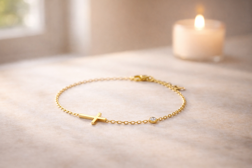 Bracelet Croix Délicat – Chic & Spirituel