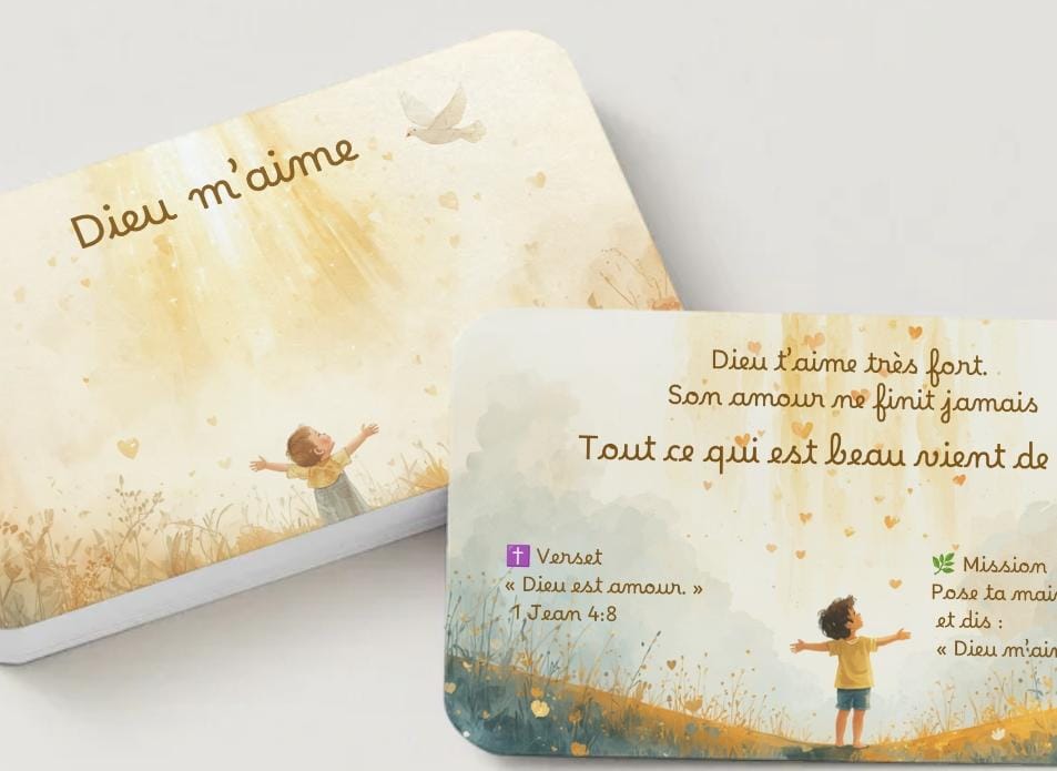 10 cartes de prière enfants – Découvrir la foi à travers des questions simples