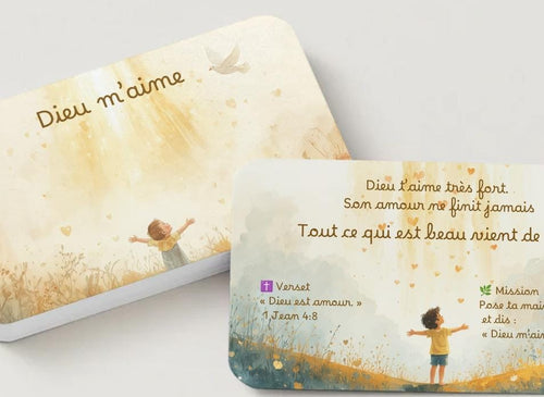 10 cartes de prière enfants – Découvrir la foi à travers des questions simples