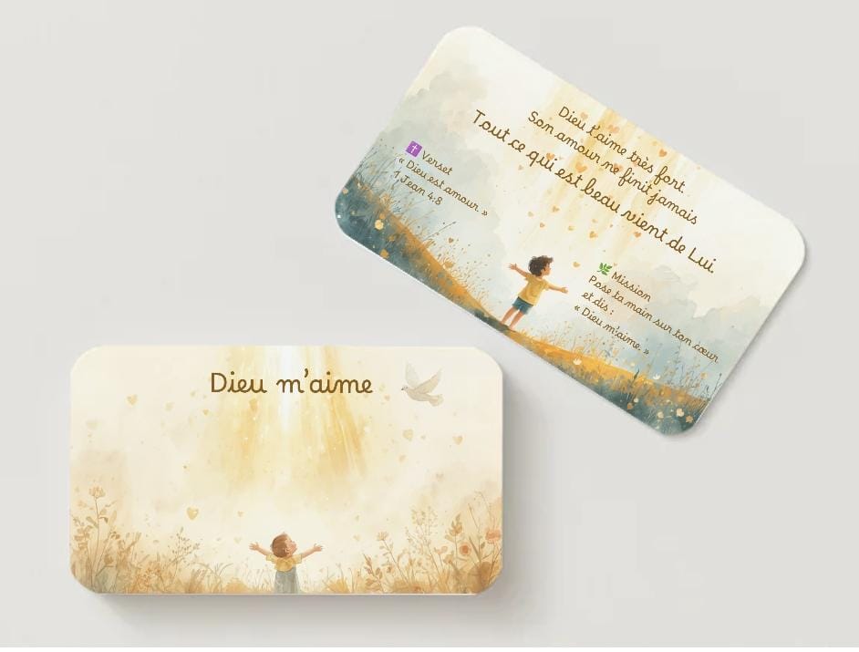 10 cartes de prière enfants – Découvrir la foi à travers des questions simples