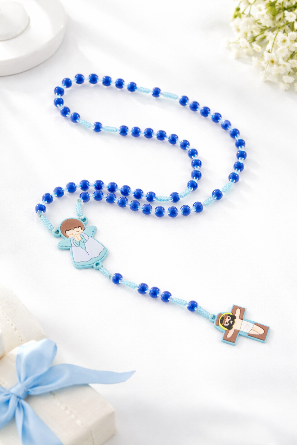 chapelet de prière pour enfant bleu