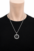 collier croix homme