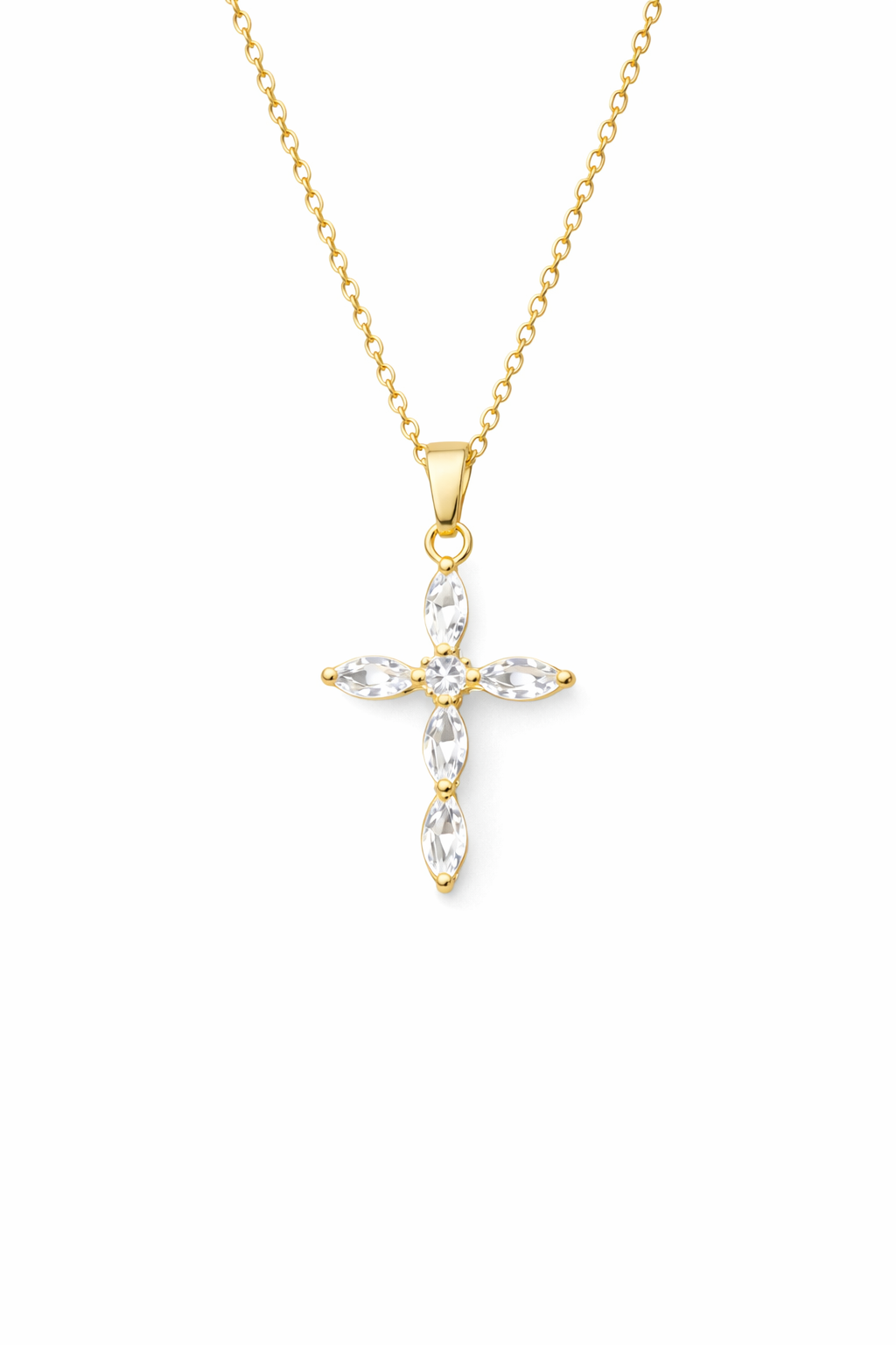 Collier Pendentif Croix Doré – Éclat Précieux & Élégance Divine