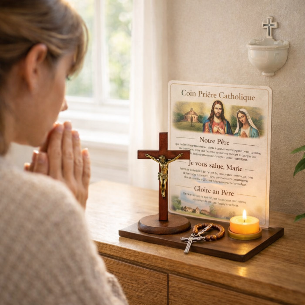 Crucifix Chrétien – L’Amour du Christ Présent dans le Silence