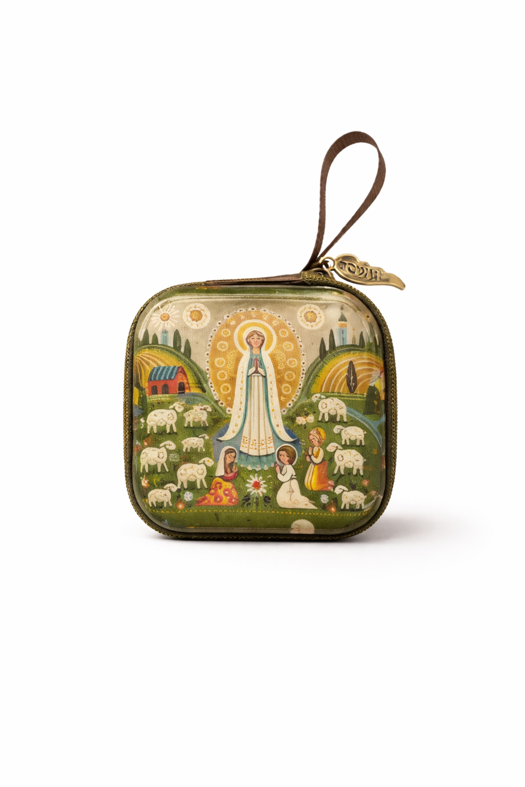 Boîte de rangement chapelet — Vierge Marie