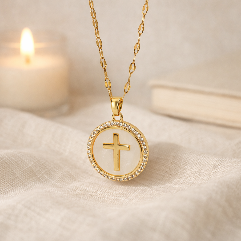 L’Éclat de la Foi-Collier pendentif croix