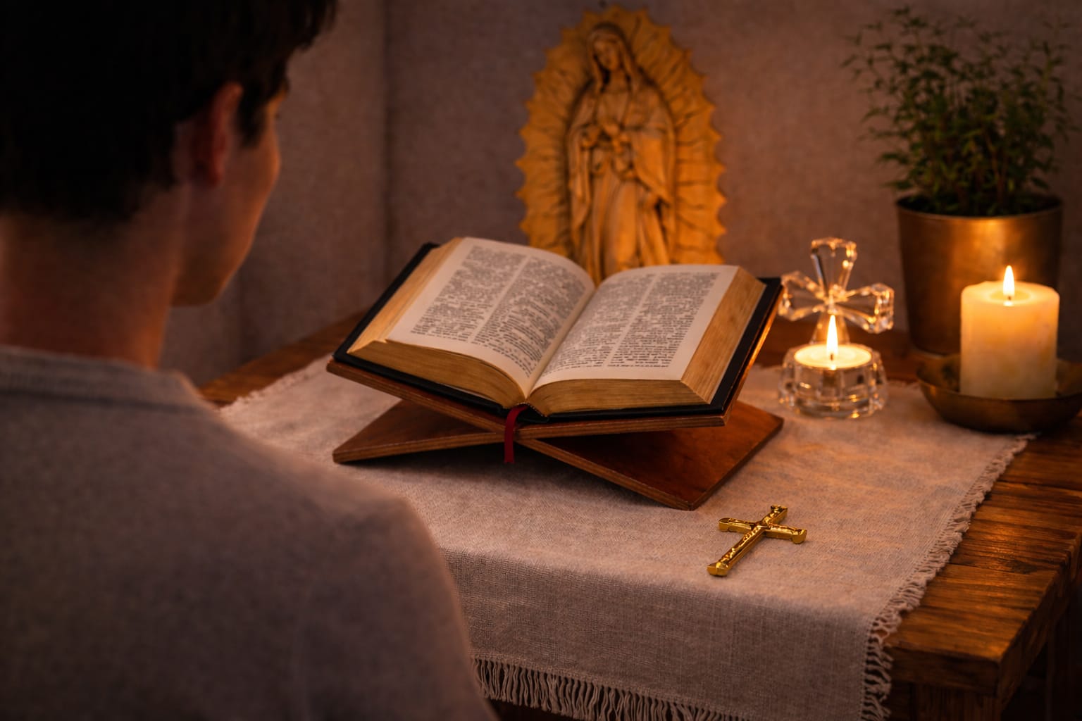 Pupitre pour la Bible – Honorer la Parole de Dieu dans le Silence