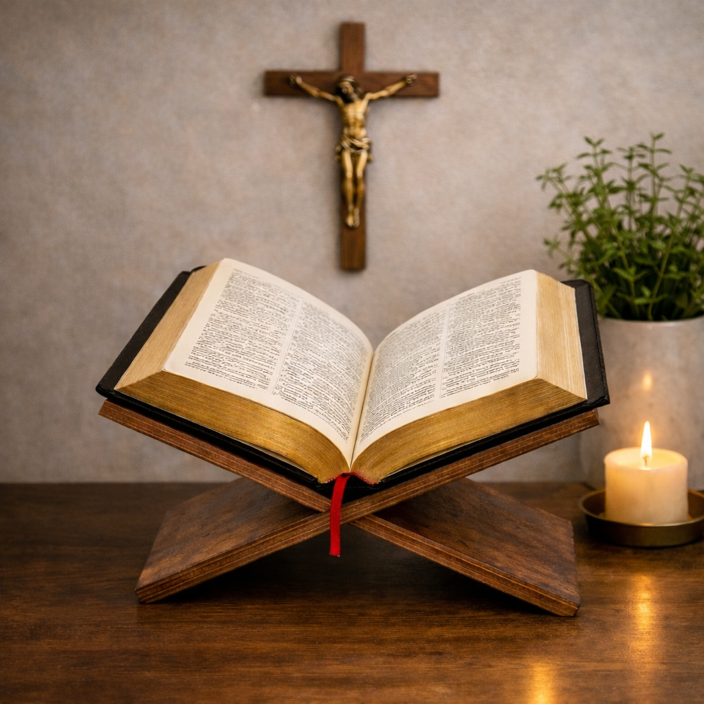 Pupitre pour la Bible – Honorer la Parole de Dieu dans le Silence