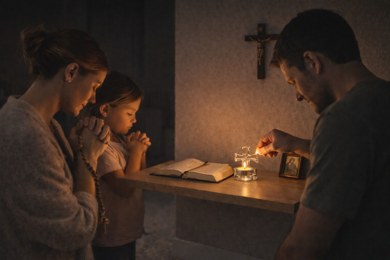 Porte-Bougie de Prière – Une Lumière Douce pour le Recueillement