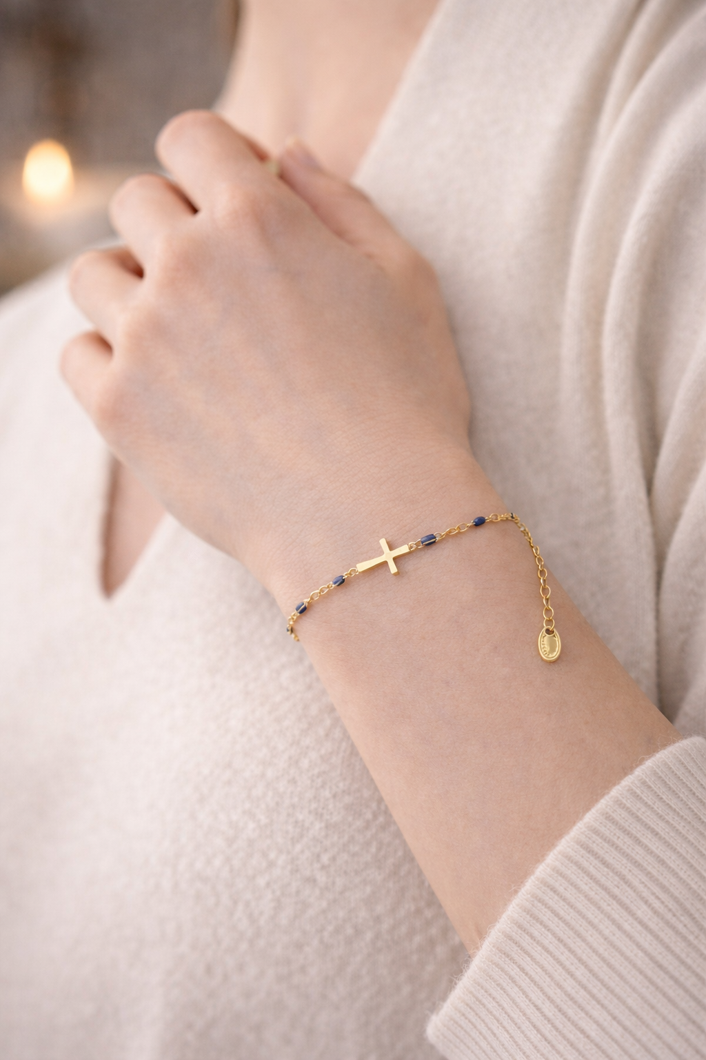 bracelet croix femme