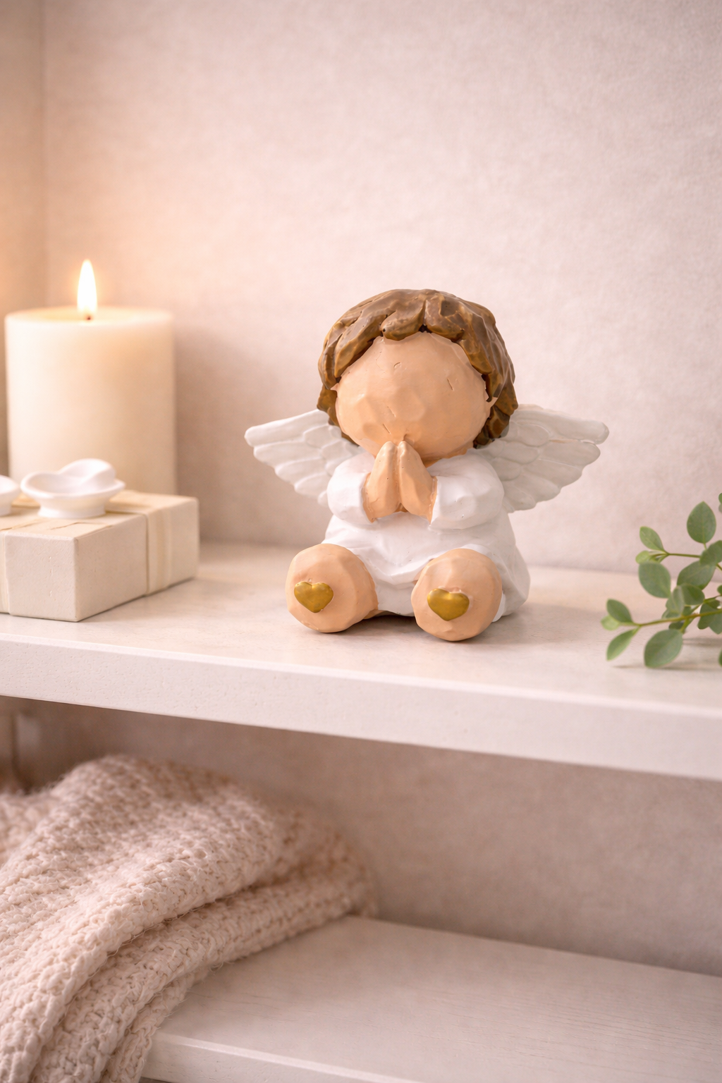 Statue Ange Gardien – Coin Prière Enfant