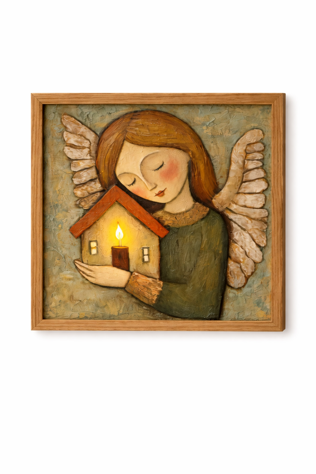 Tableau Ange Gardien – Cadeau de Baptême